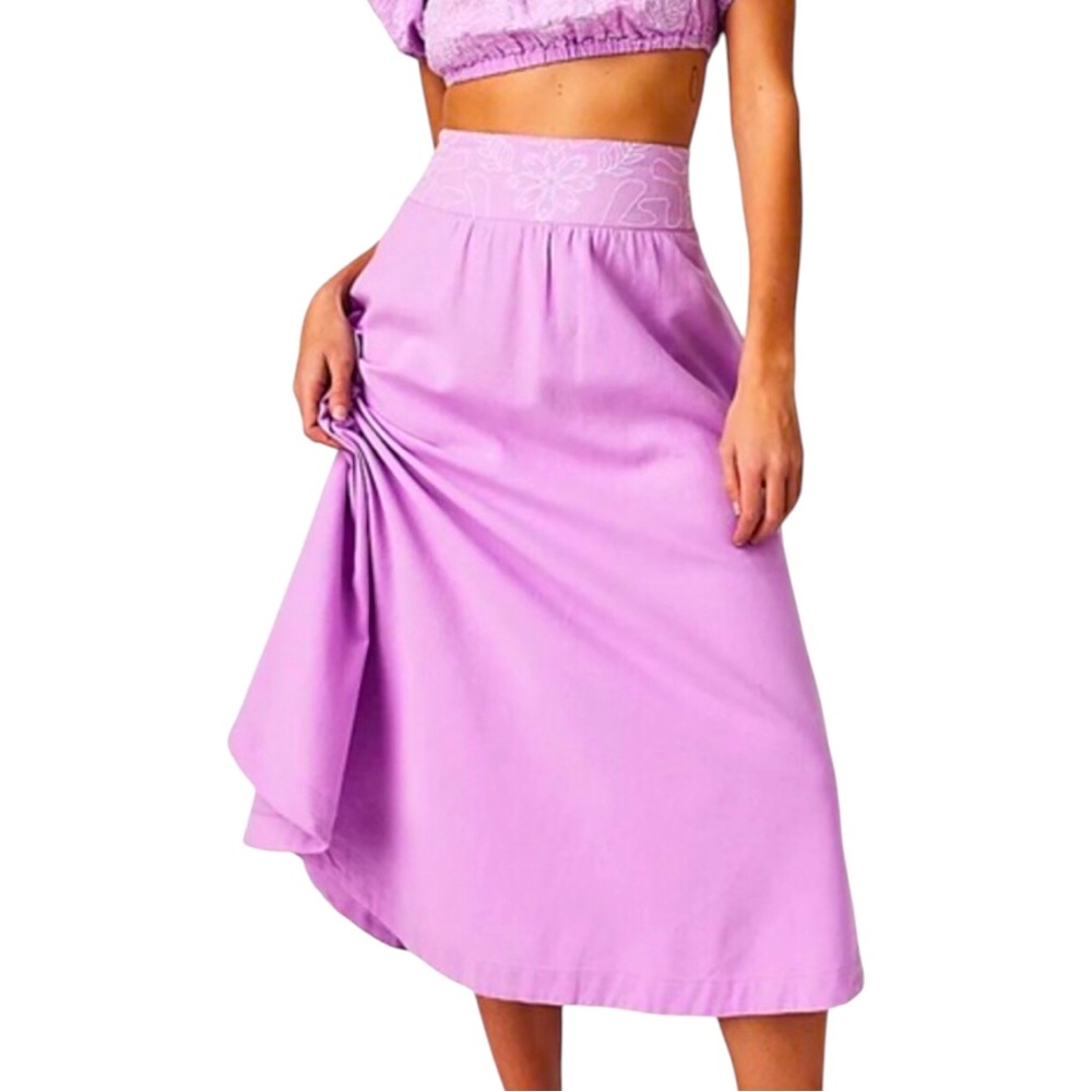 Free People 2 pc Set Lotus Gorgeous Soft Lilac Medium - Picture 7 of 15